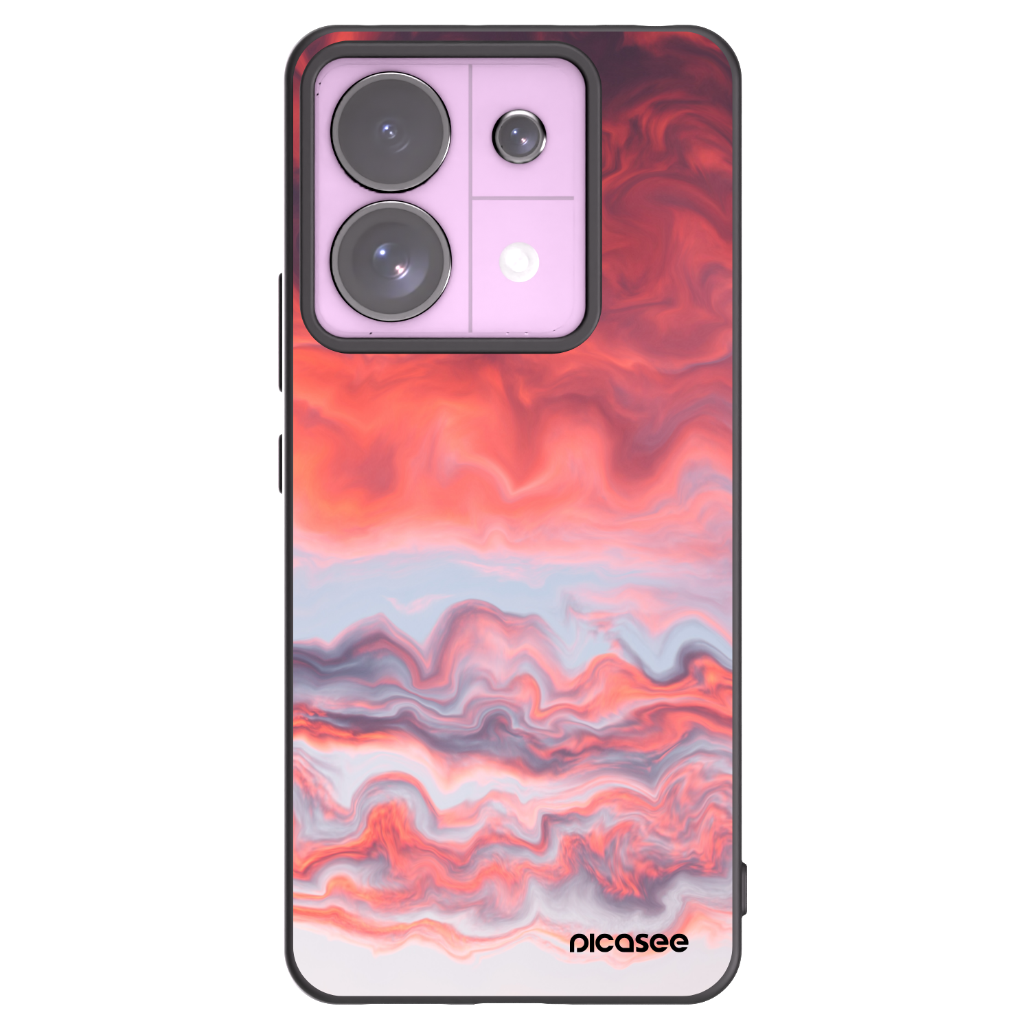 Picasee silikónový čierny obal pre Xiaomi Redmi Note 13 Pro 5G - Sunset