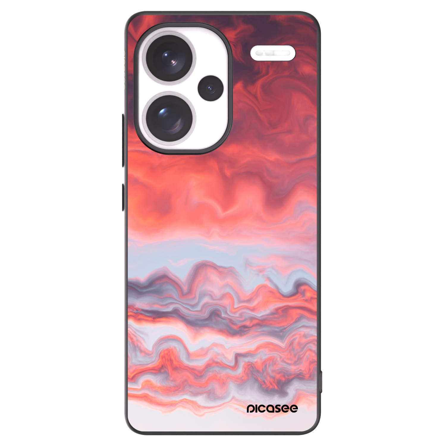 Picasee silikónový čierny obal pre Xiaomi Redmi Note 13 Pro+ 5G - Sunset