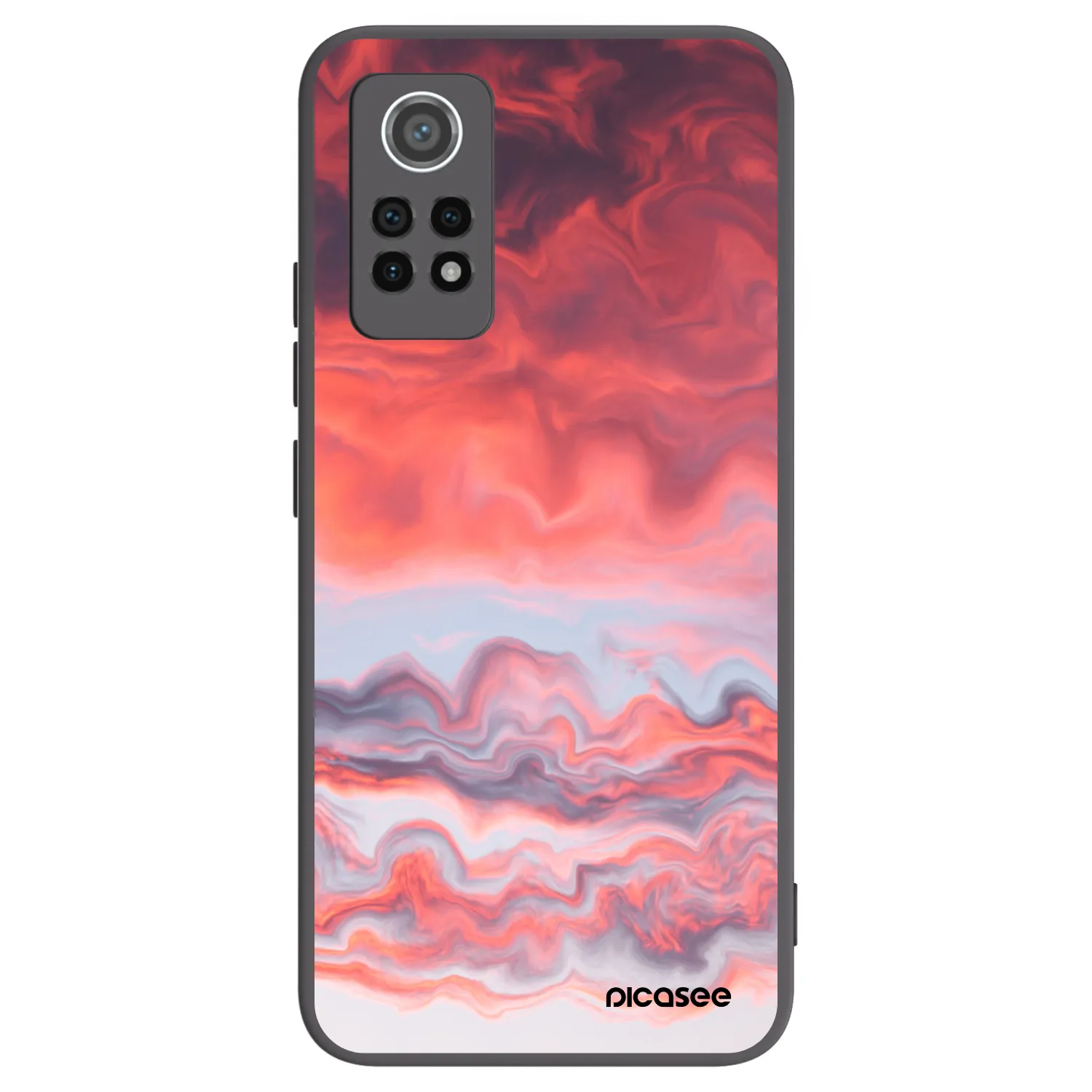 Picasee silikónový čierny obal pre Xiaomi Redmi Note 12 Pro 4G - Sunset