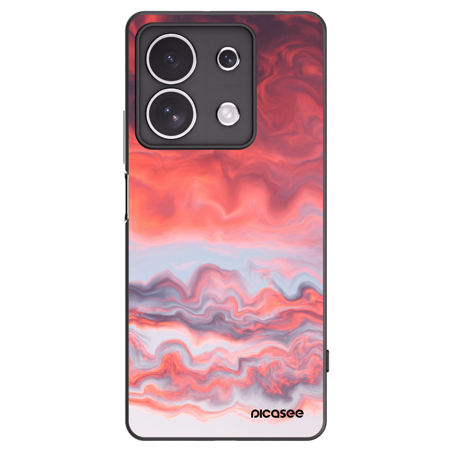 Picasee silikónový čierny obal pre Xiaomi Redmi Note 13 4G - Sunset