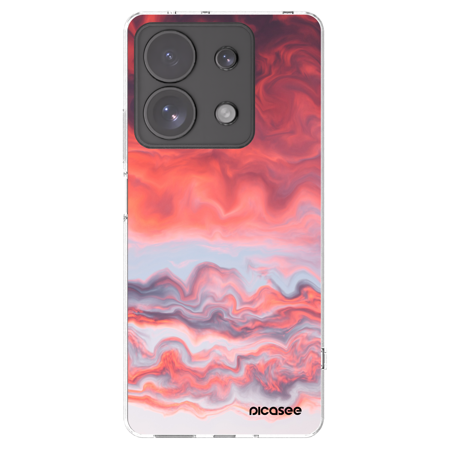 Silikónový prehľadný obal pre Xiaomi Redmi Note 13 Pro 4G - Sunset