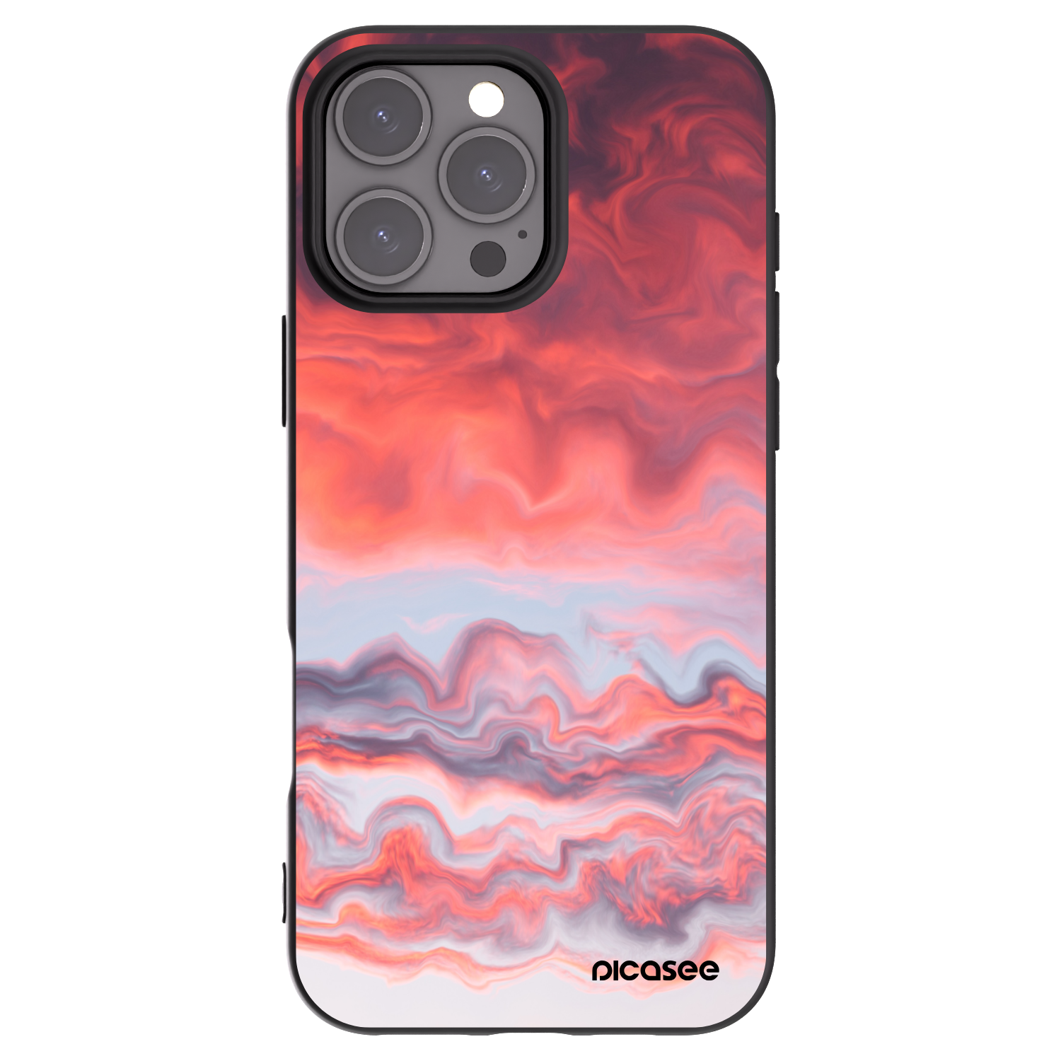 Picasee silikónový čierny obal pre Apple iPhone 16 Pro Max - Sunset