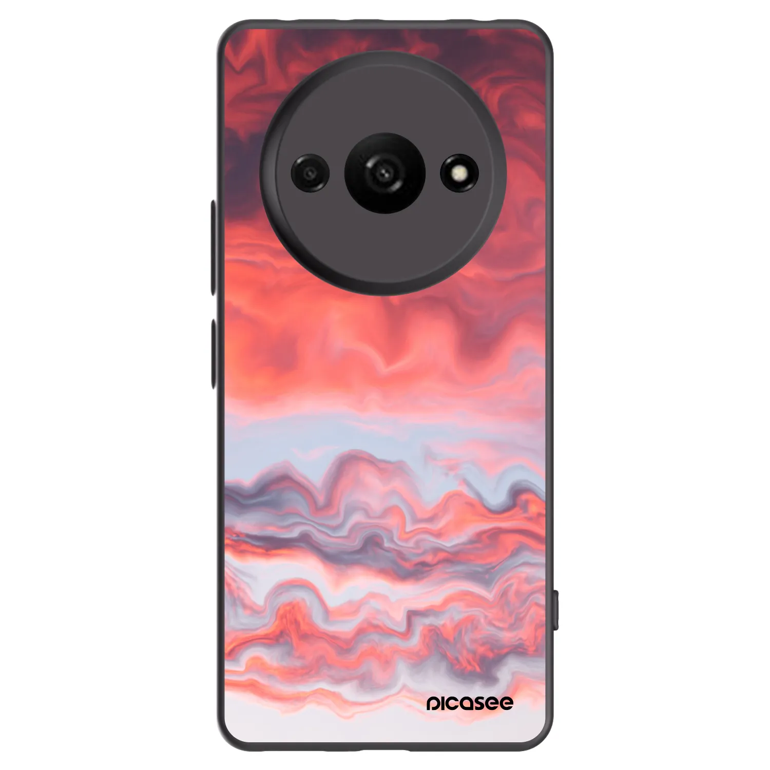 Picasee silikónový čierny obal pre Xiaomi Redmi A3 - Sunset