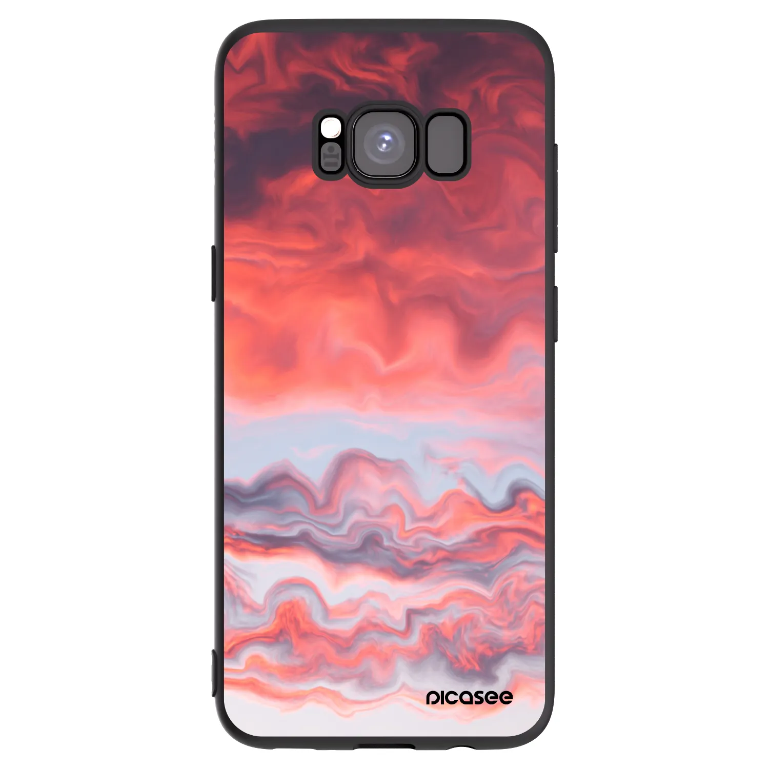 Picasee silikónový čierny obal pre Samsung Galaxy S8 G950F - Sunset