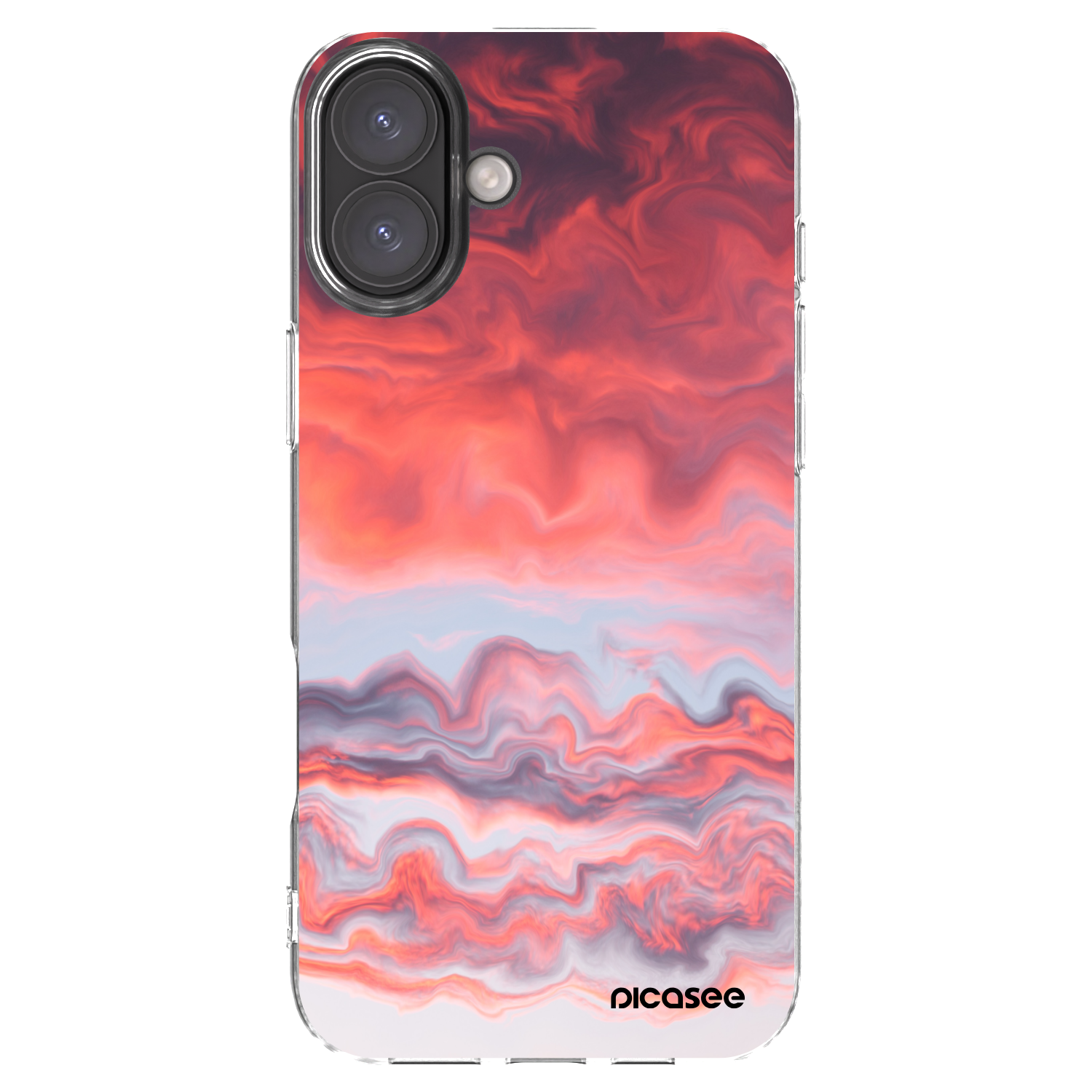 Picasee silikónový prehľadný obal pre Apple iPhone 16 Plus - Sunset