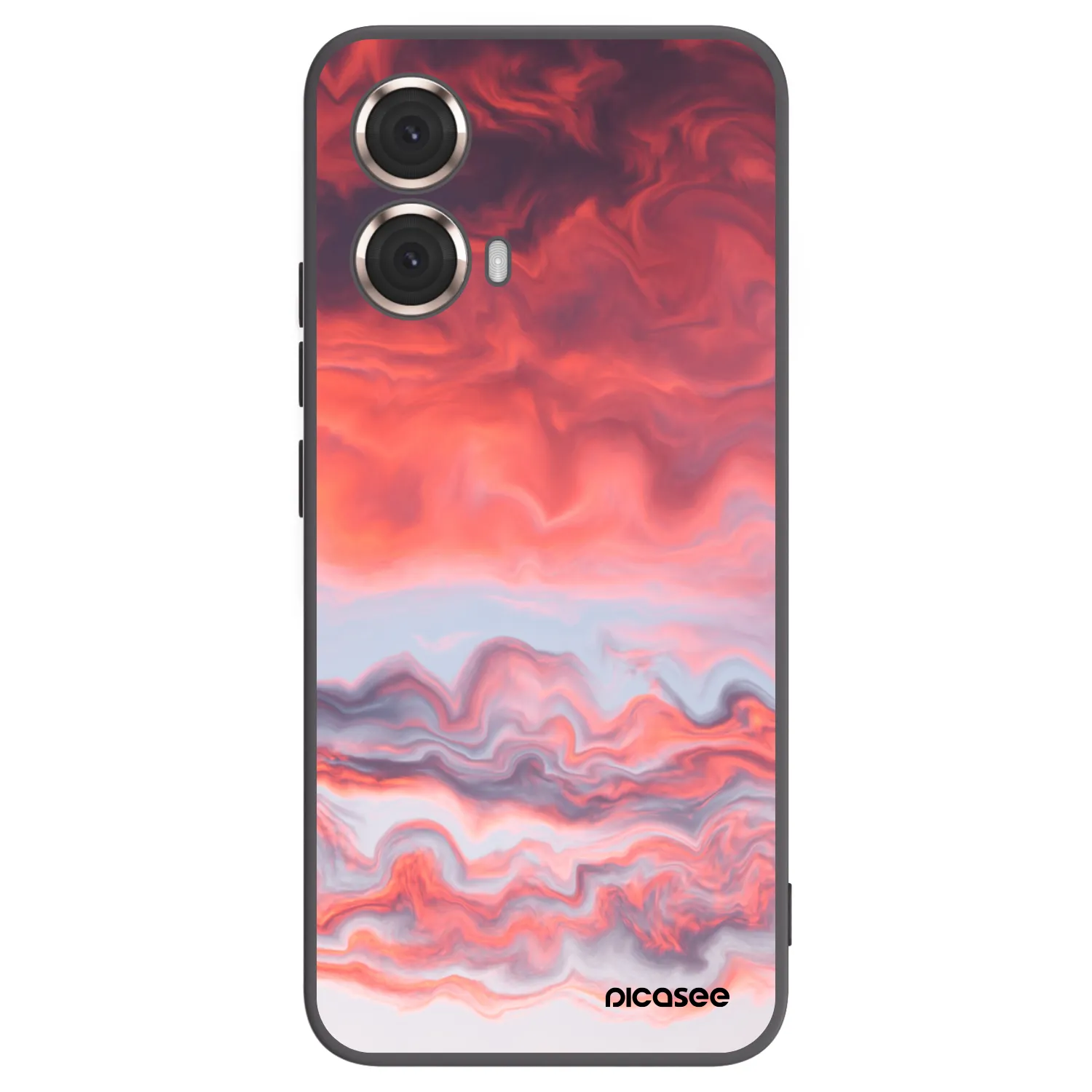 Silikónový čierny obal pre Motorola Moto G85 - Sunset