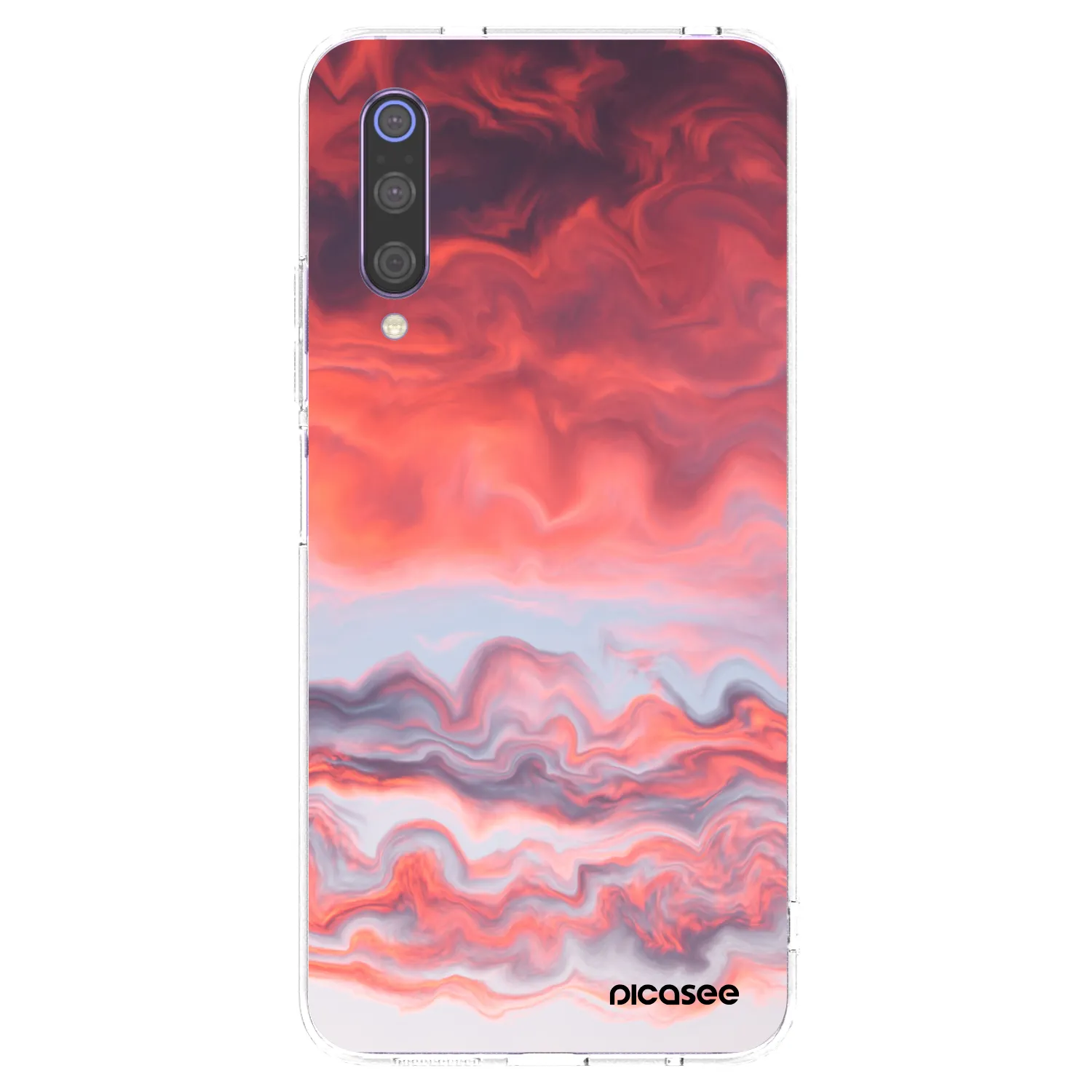 Picasee silikónový prehľadný obal pre Xiaomi Mi 9 - Sunset