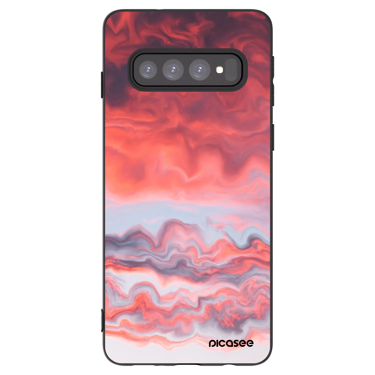 Picasee silikónový čierny obal pre Samsung Galaxy S10 G973 - Sunset