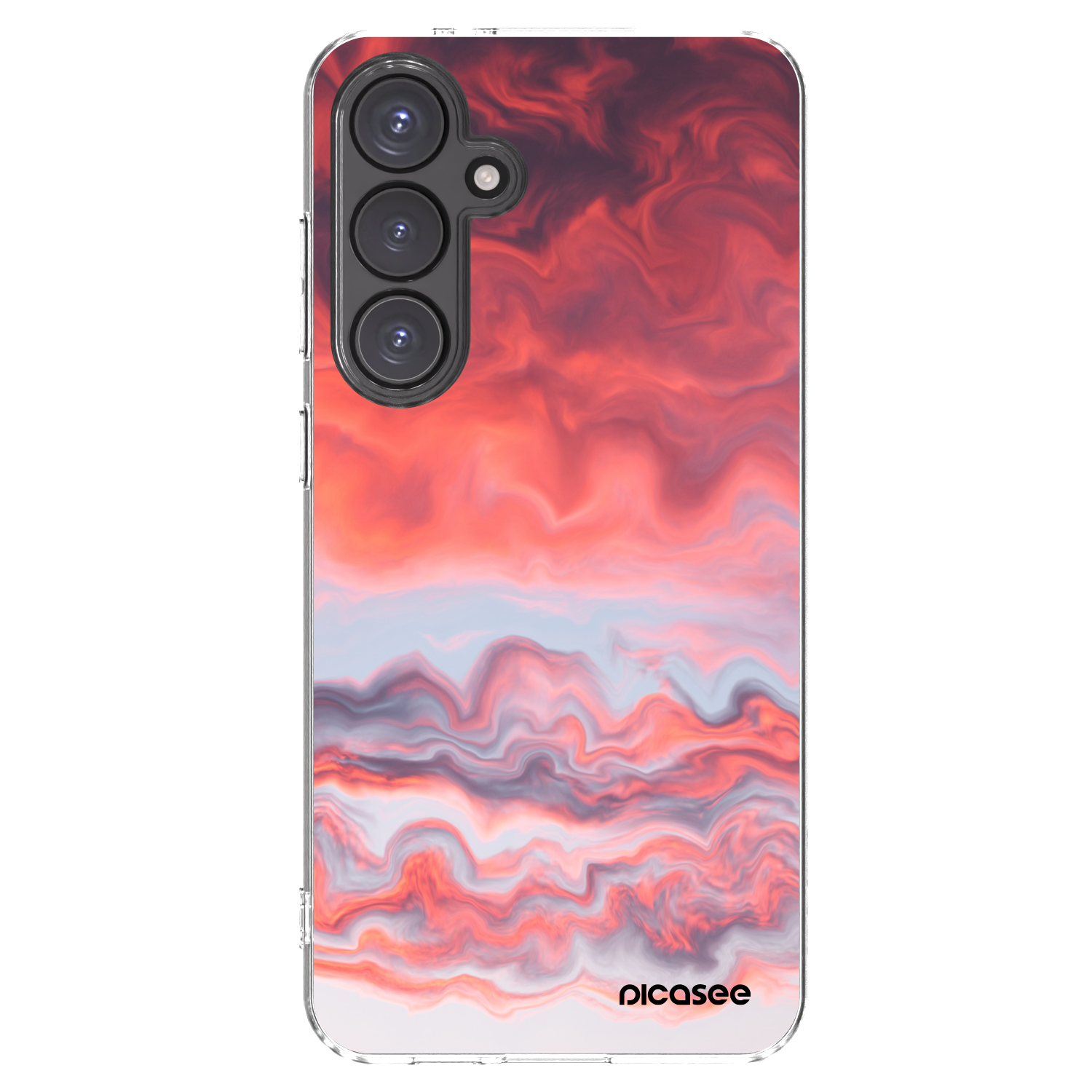 Picasee silikónový prehľadný obal pre Samsung Galaxy S24 FE S721B - Sunset
