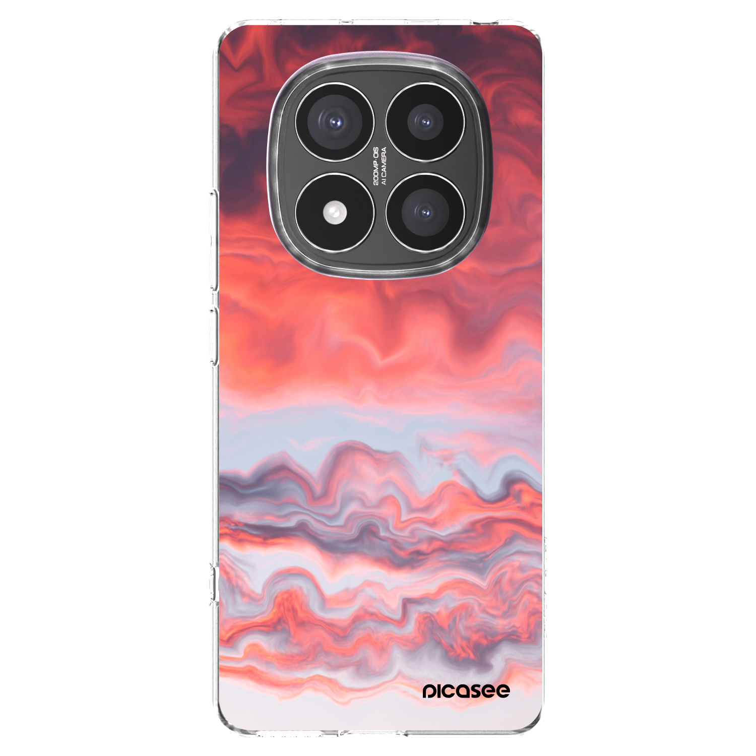 Picasee silikónový prehľadný obal pre Xiaomi Redmi Note 14 Pro+ 5G - Sunset