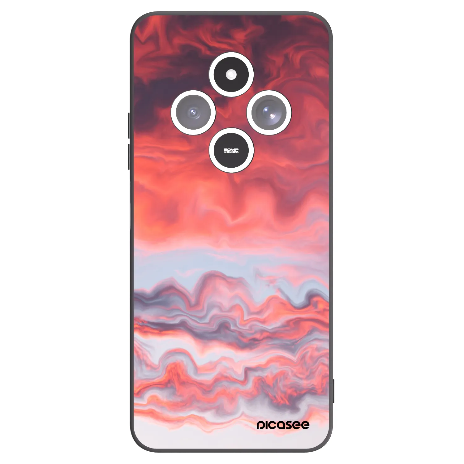 Picasee silikónový čierny obal pre Xiaomi Redmi 14C - Sunset
