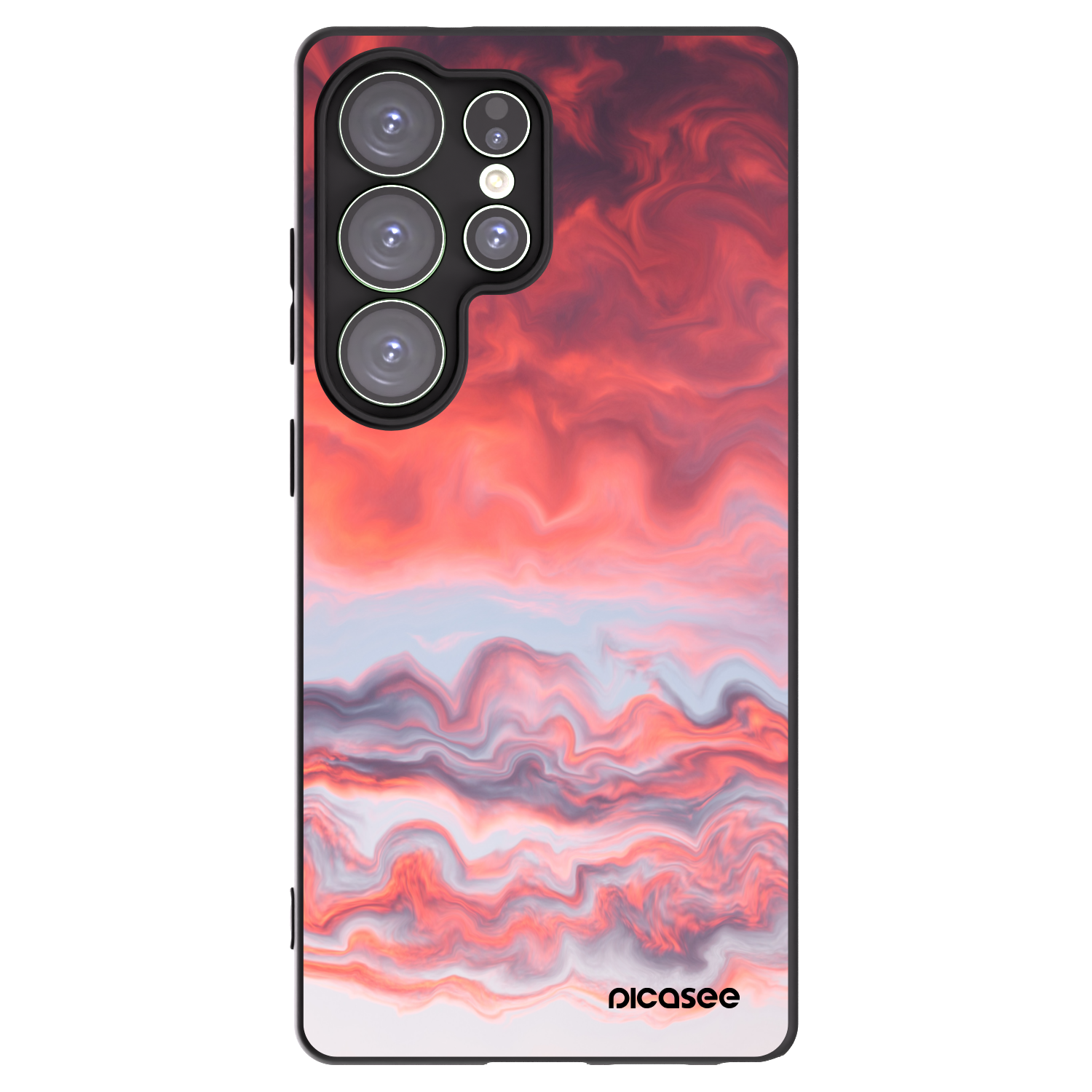 Picasee silikónový čierny obal pre Samsung Galaxy S25 Ultra 5G - Sunset