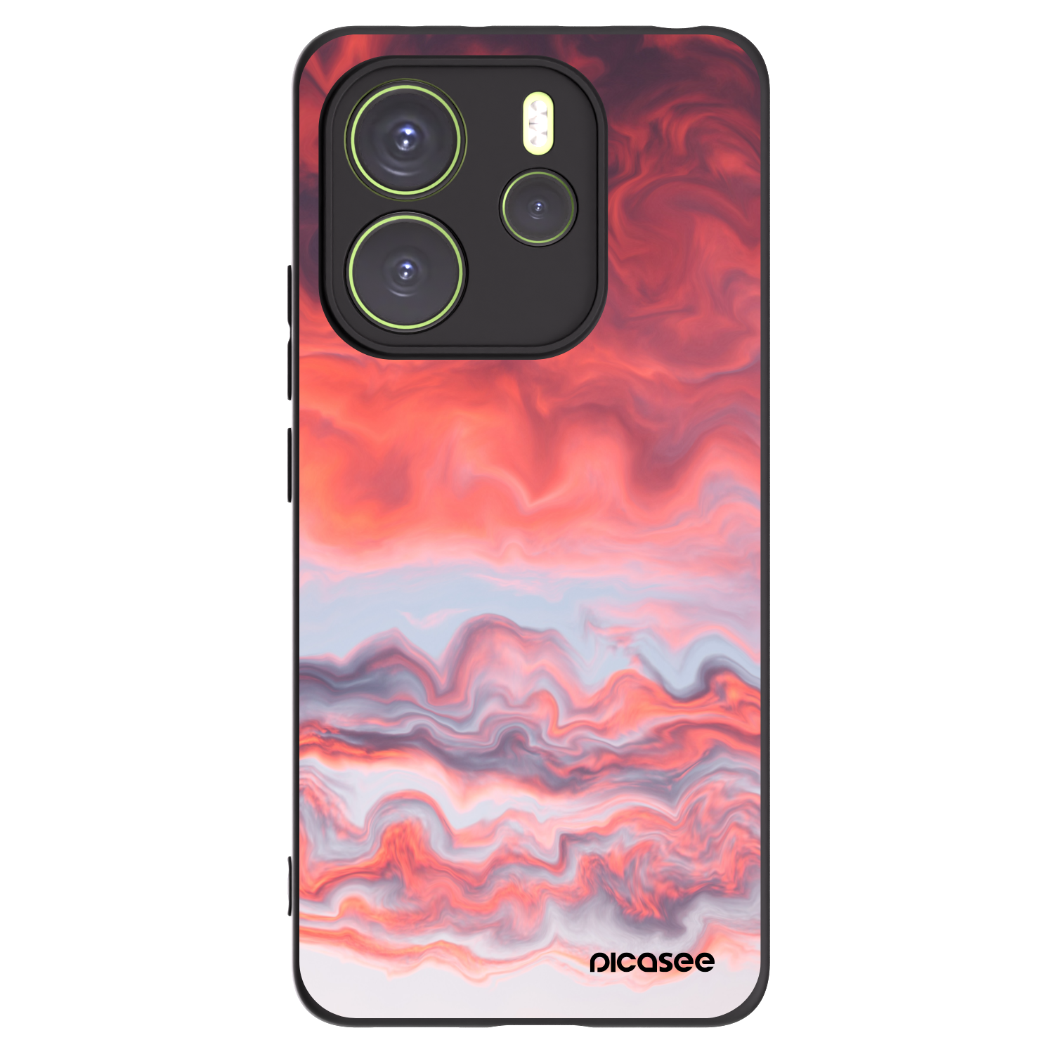 Picasee silikónový čierny obal pre Xiaomi Redmi Note 14 4G - Sunset