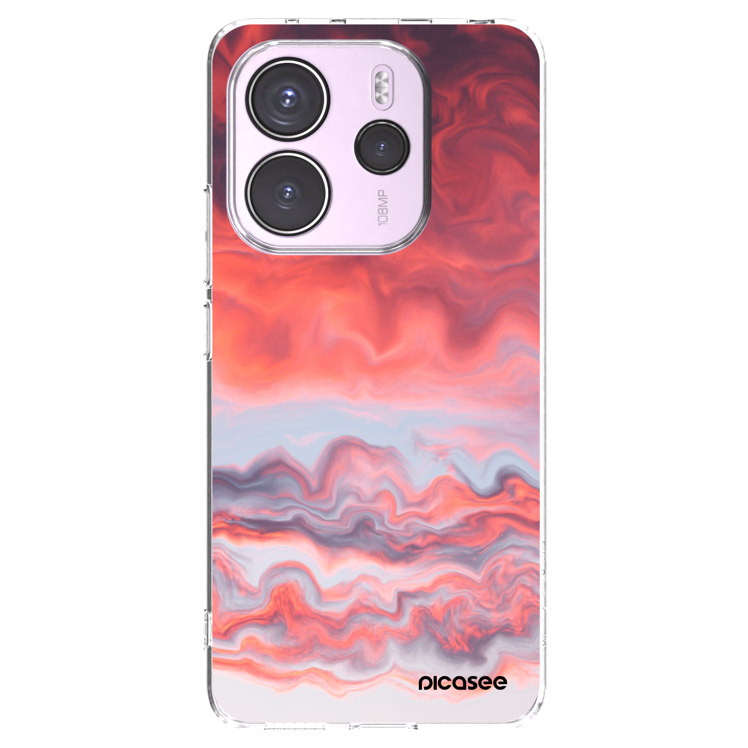 Picasee silikónový prehľadný obal pre Xiaomi Redmi Note 14 4G - Sunset