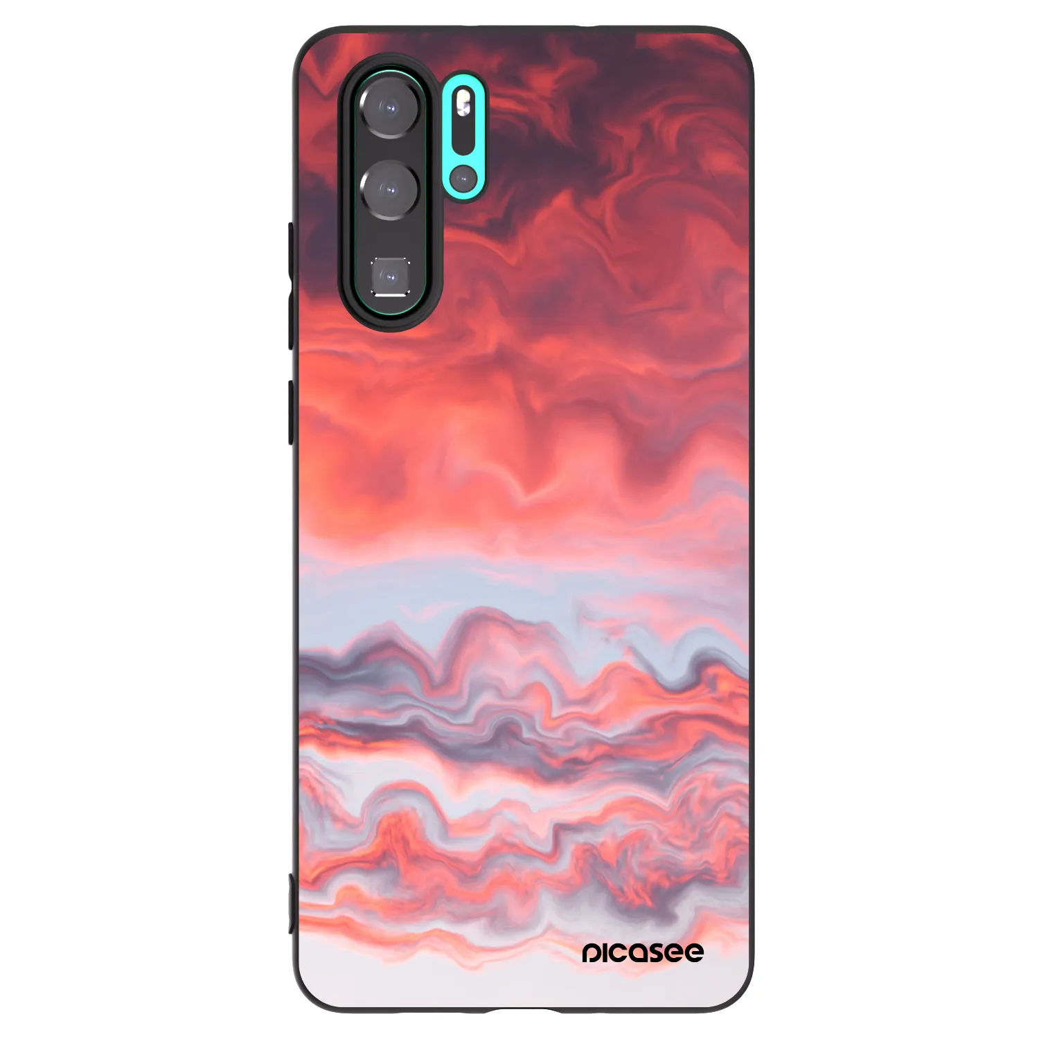 Picasee silikónový čierny obal pre Huawei P30 Pro - Sunset