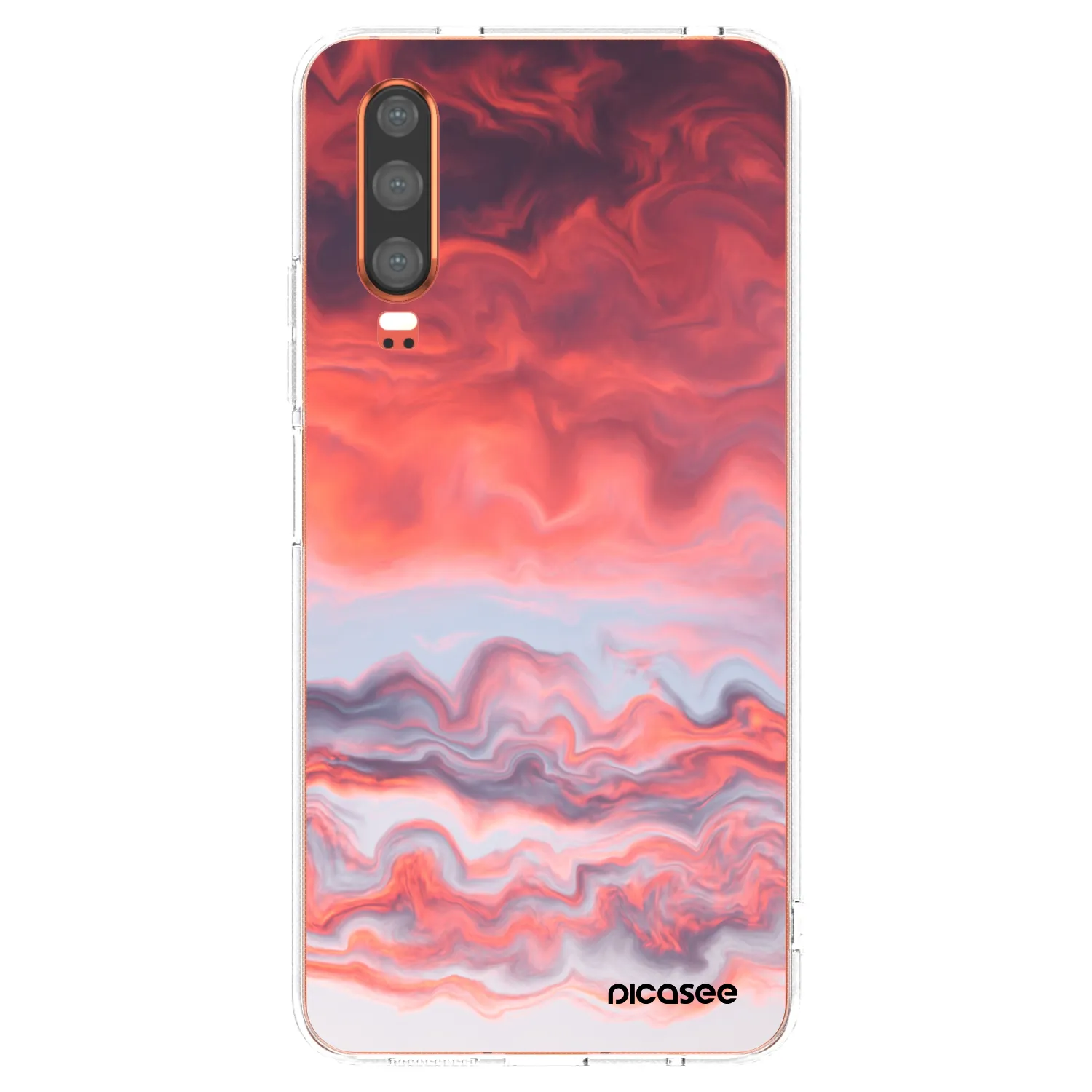 Silikónový prehľadný obal pre Huawei P30 - Sunset