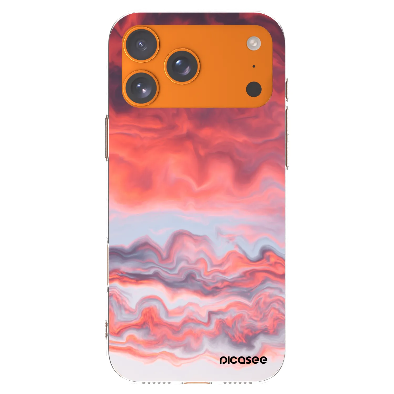 Picasee silikónový prehľadný obal pre Apple iPhone 17 Pro Max - Sunset