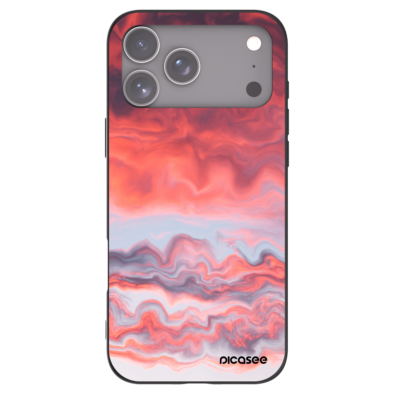 Picasee silikónový čierny obal pre Apple iPhone 17 Pro Max - Sunset