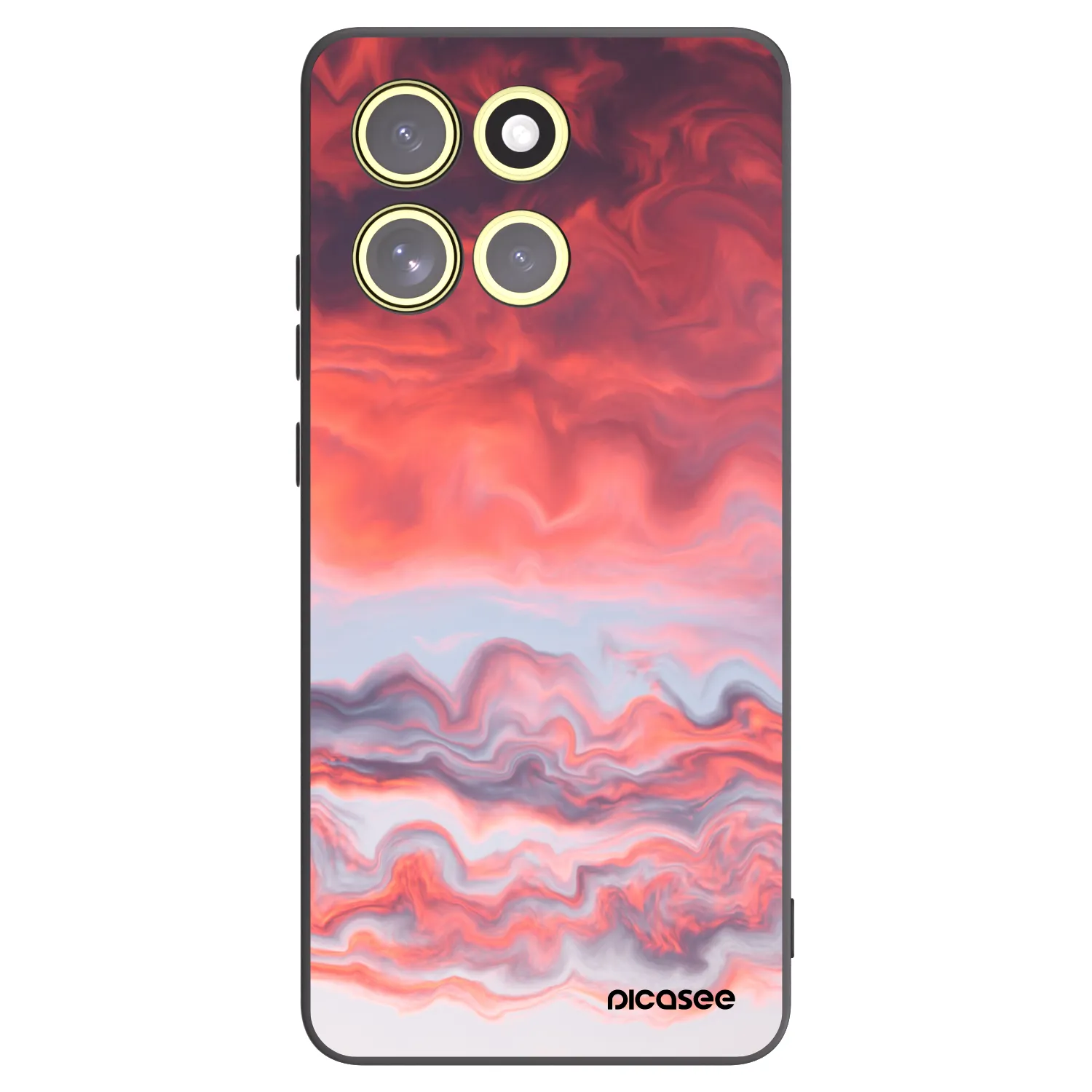 Picasee silikónový čierny obal pre Motorola Moto G86 5G - Sunset