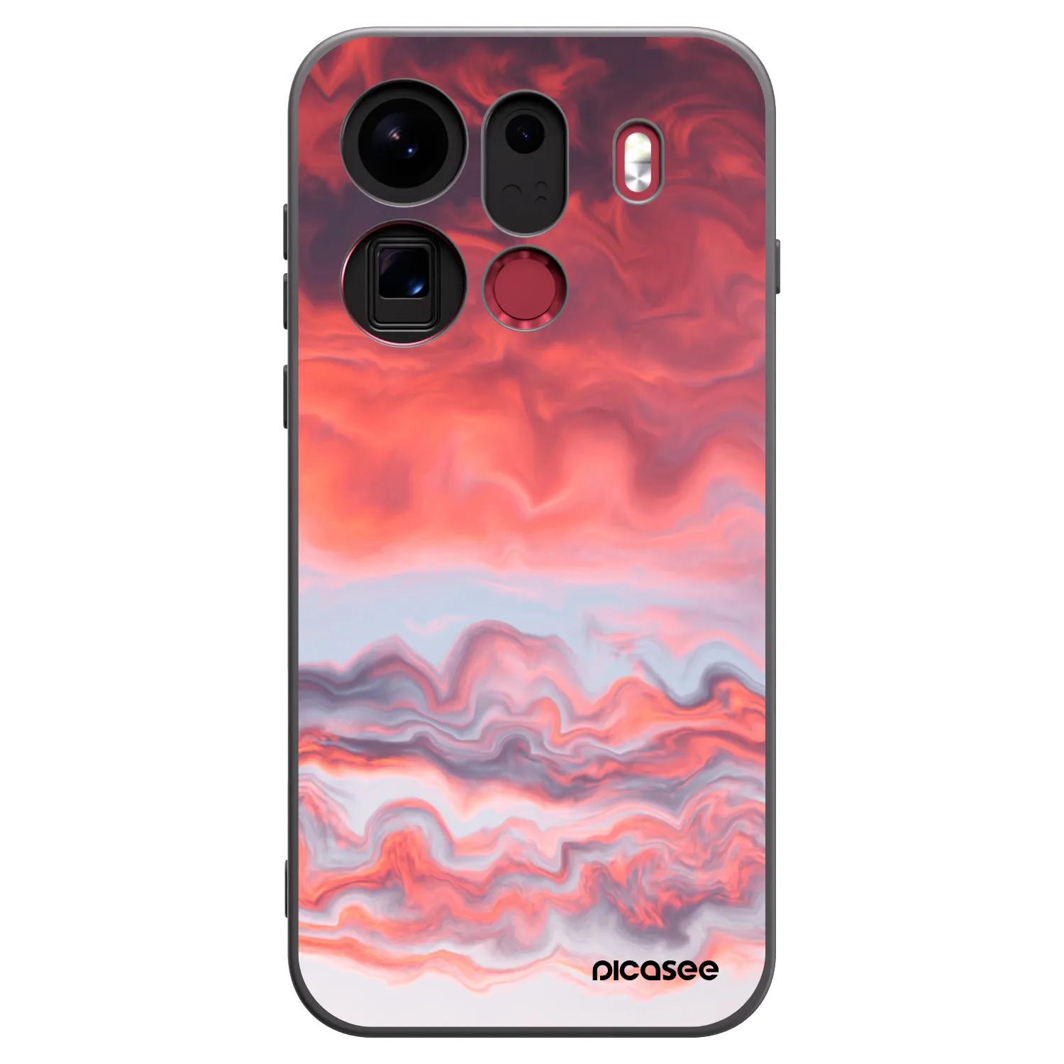Picasee silikónový čierny obal pre OPPO Find X9 Pro - Sunset