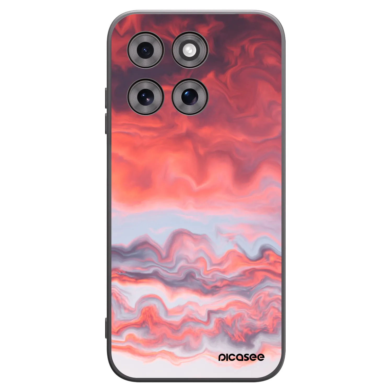 Picasee silikónový čierny obal pre Motorola Moto G77 - Sunset