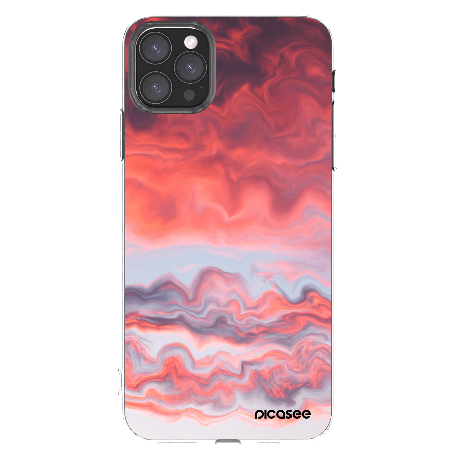 Picasee silikónový prehľadný obal pre Apple iPhone 11 Pro Max - Sunset
