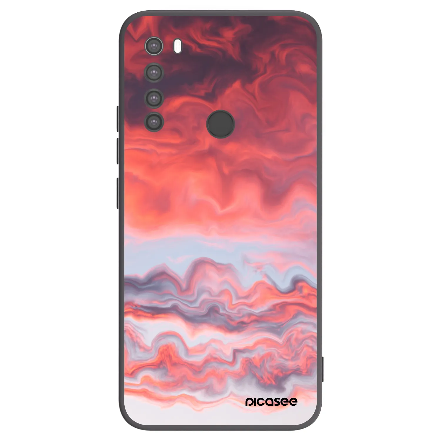 Picasee silikónový čierny obal pre Xiaomi Redmi Note 8 - Sunset