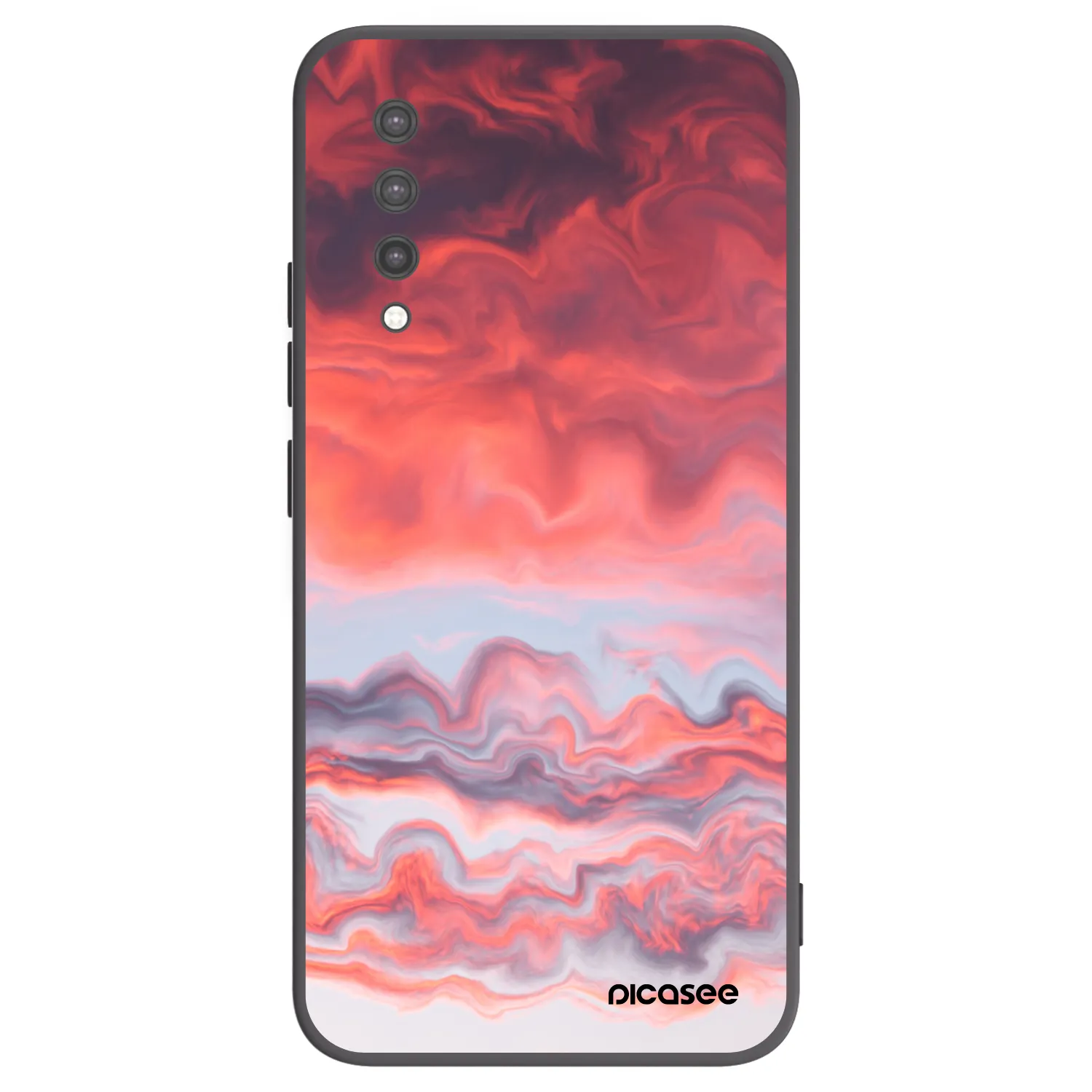 Picasee silikónový čierny obal pre Xiaomi Mi 9 Lite - Sunset