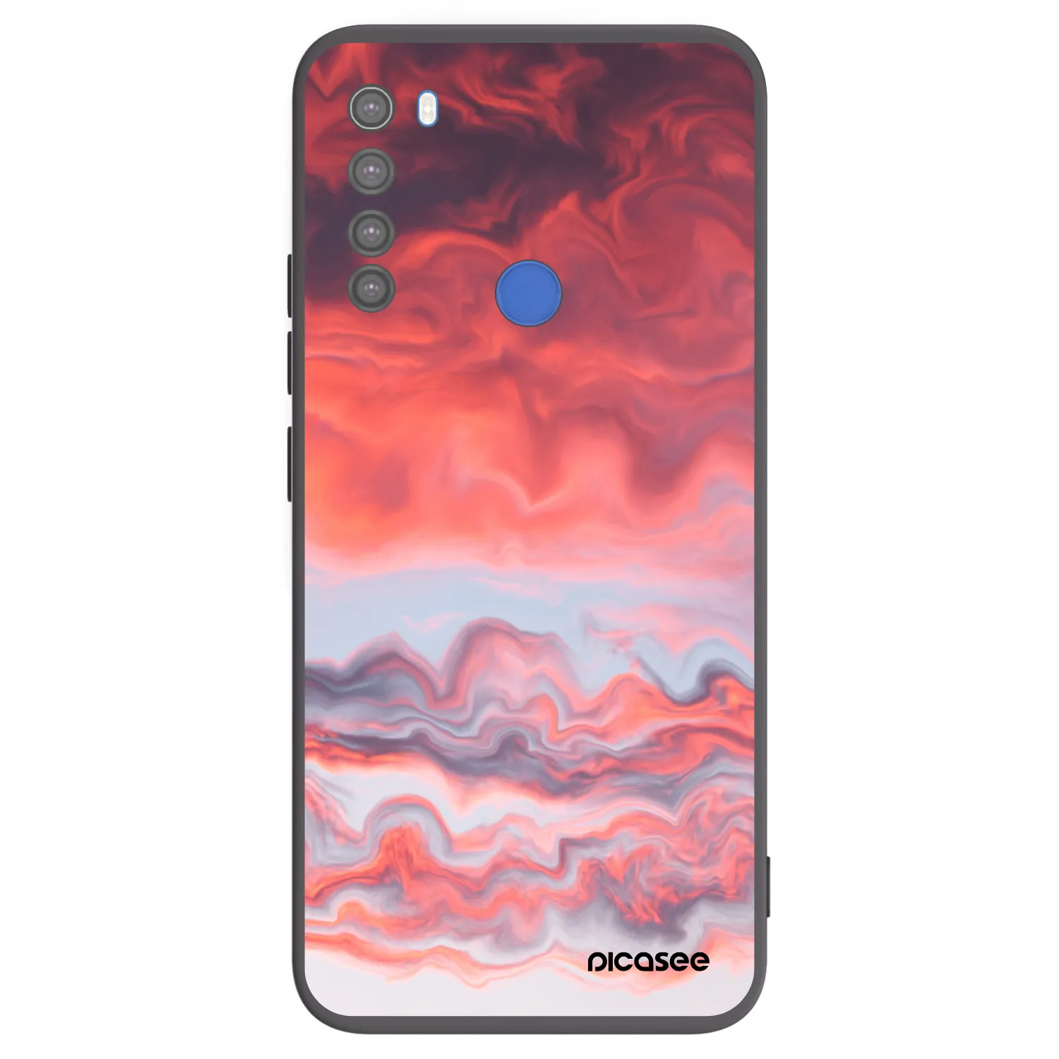 Picasee silikónový čierny obal pre Xiaomi Redmi Note 8T - Sunset