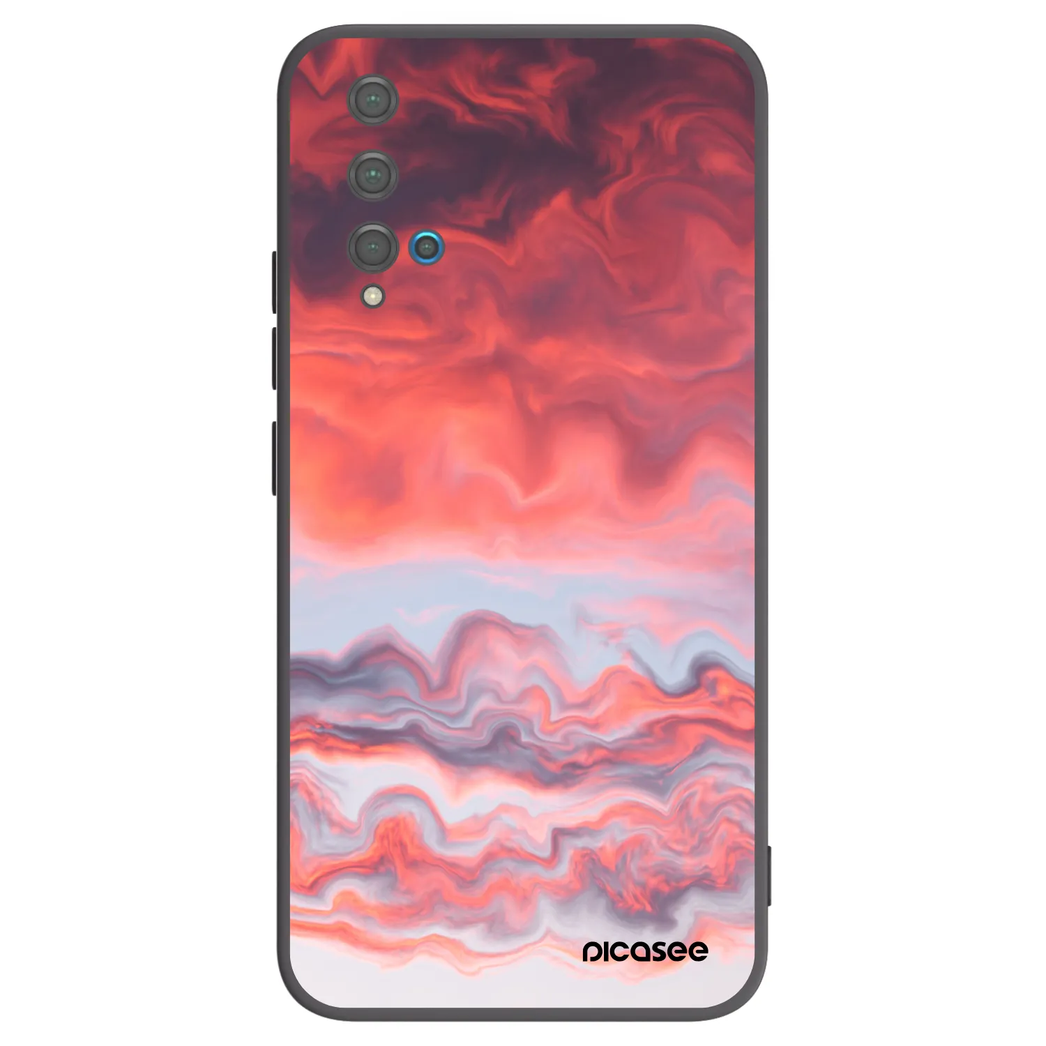 Picasee silikónový čierny obal pre Huawei Nova 5T - Sunset