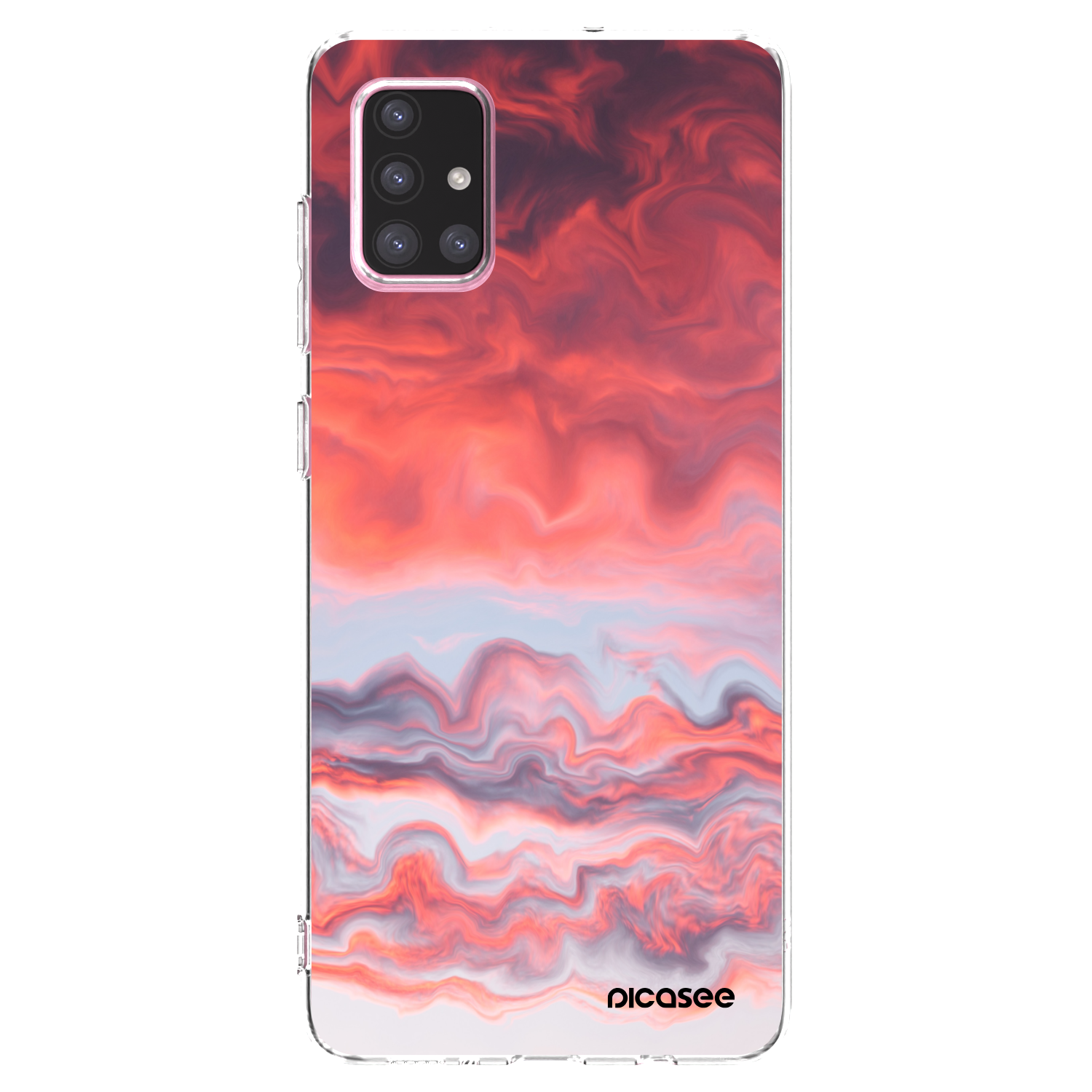 Picasee silikónový prehľadný obal pre Samsung Galaxy A71 A715F - Sunset