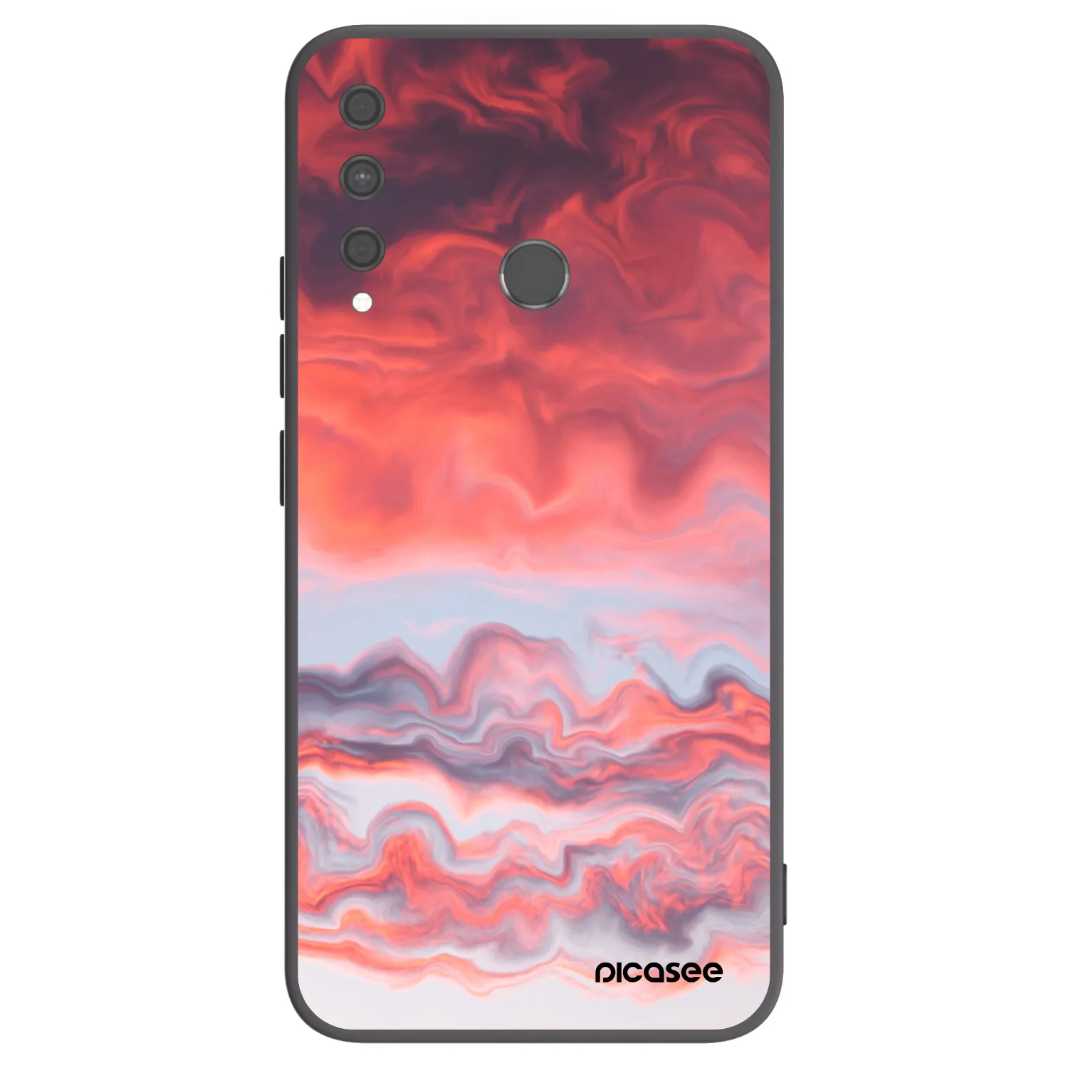 Picasee silikónový čierny obal pre Huawei P40 Lite E - Sunset