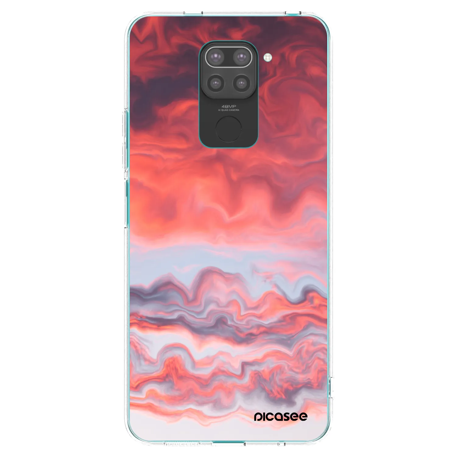 Picasee silikónový čierny obal pre Xiaomi Redmi Note 9 - Sunset