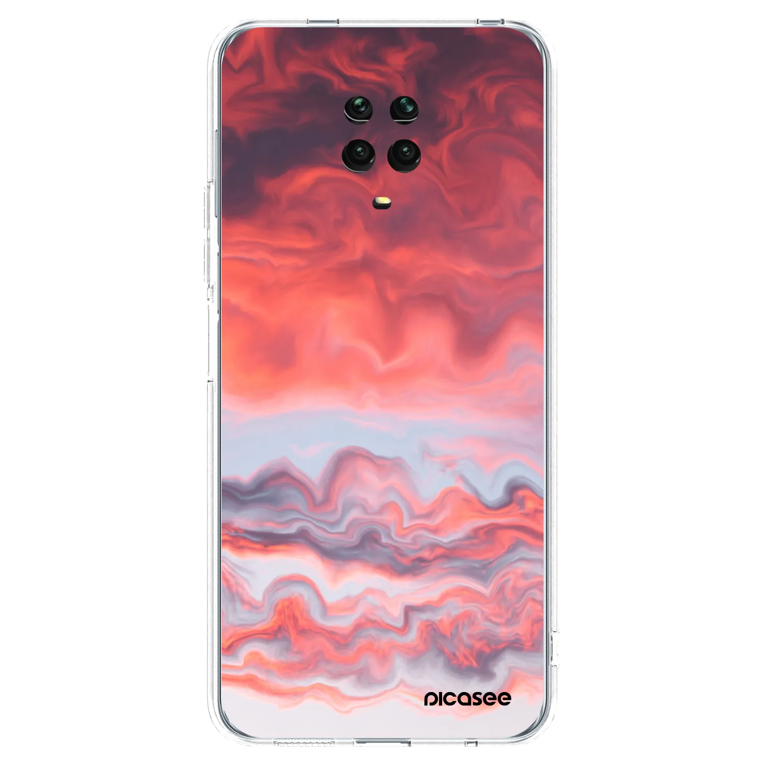 Picasee silikónový prehľadný obal pre Xiaomi Redmi Note 9S - Sunset