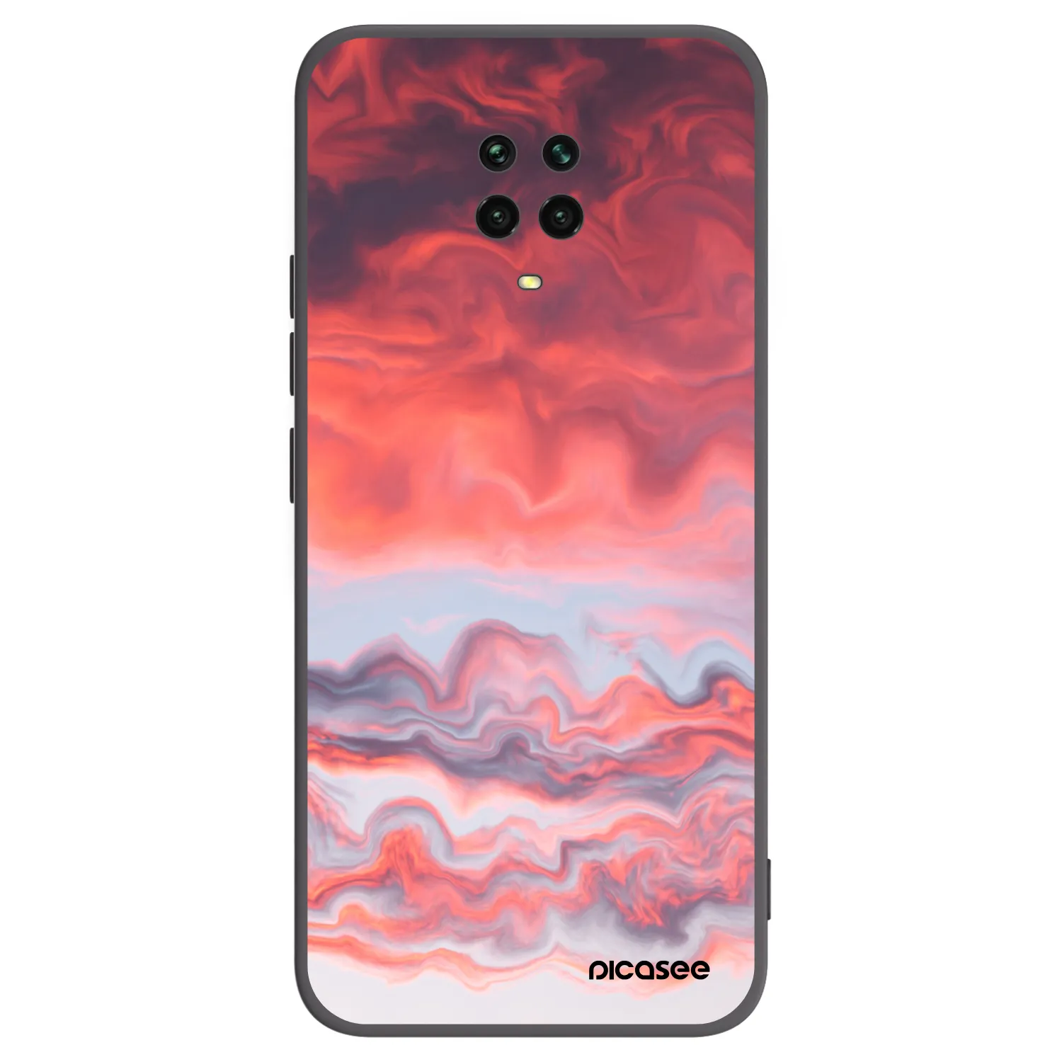 Picasee silikónový čierny obal pre Xiaomi Redmi Note 9S - Sunset