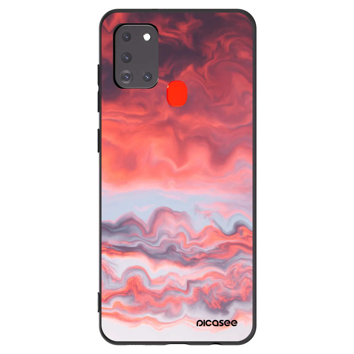 Picasee silikónový čierny obal pre Samsung Galaxy A21s - Sunset