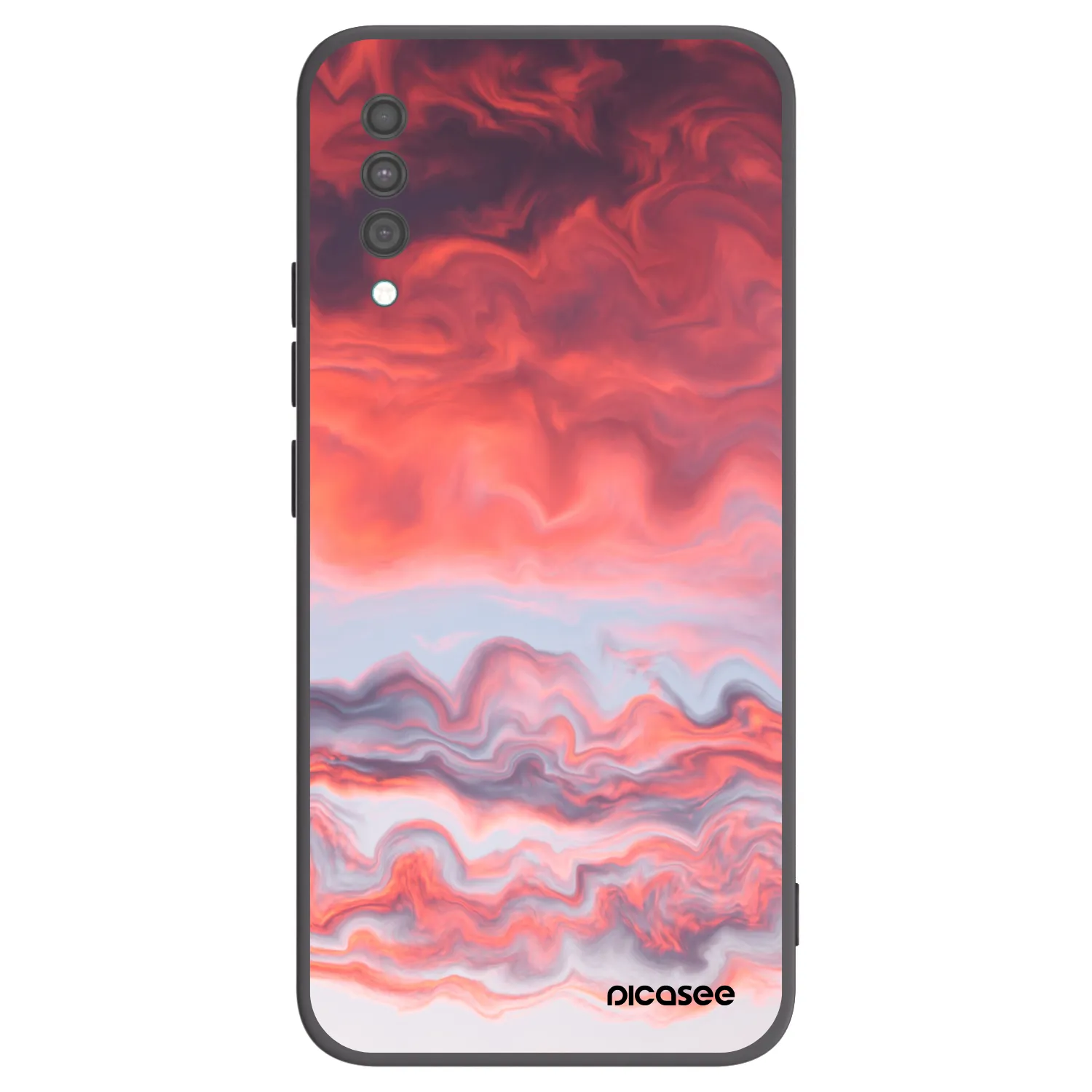Picasee silikónový čierny obal pre Samsung Galaxy A30s A307F - Sunset
