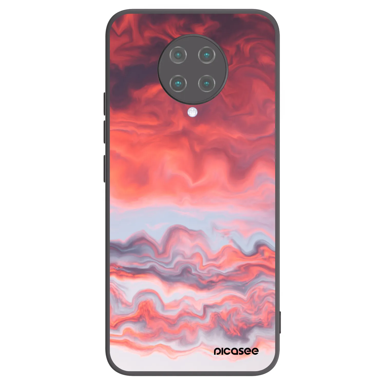 Picasee silikónový čierny obal pre Xiaomi Poco F2 Pro - Sunset