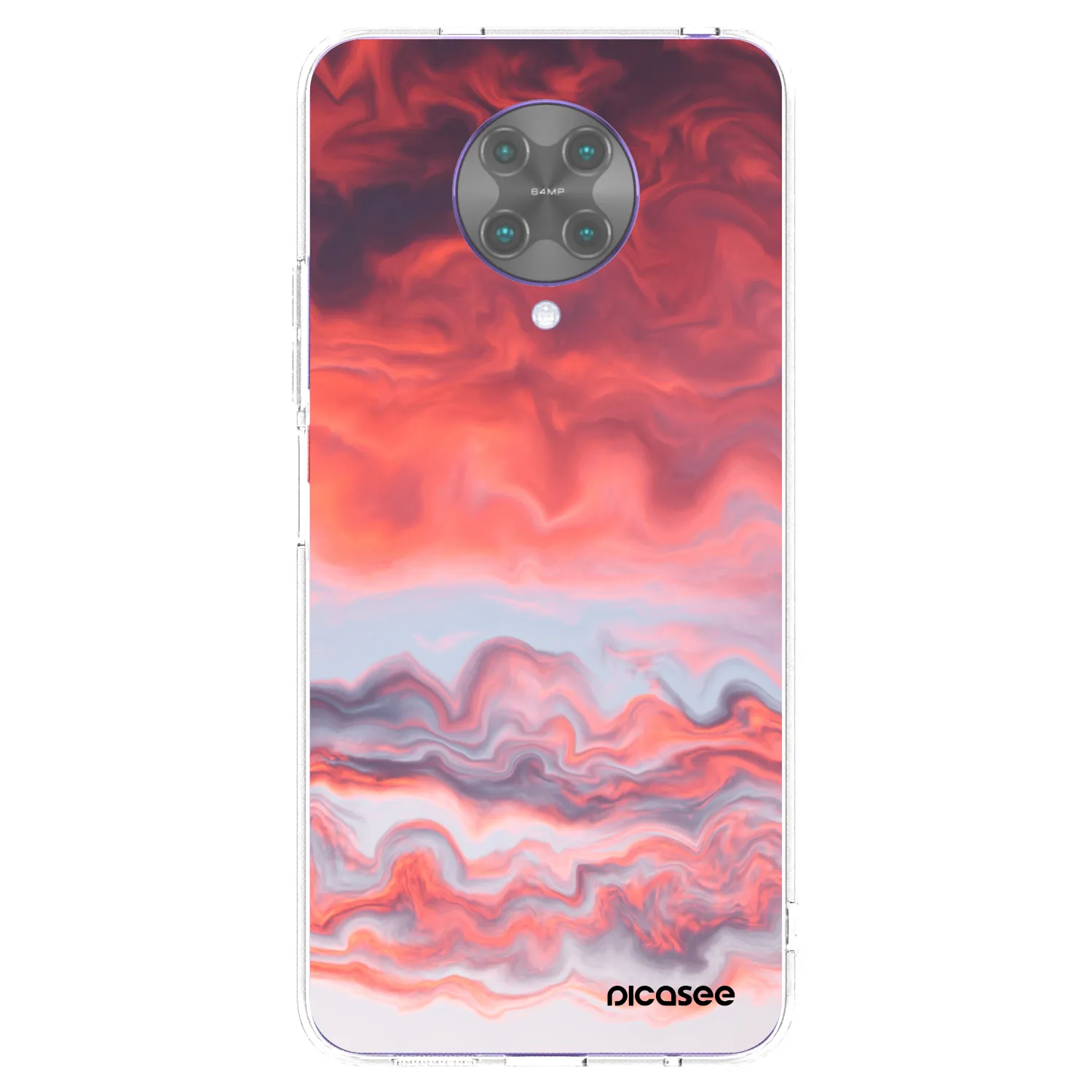 Silikónový prehľadný obal pre Xiaomi Poco F2 Pro - Sunset