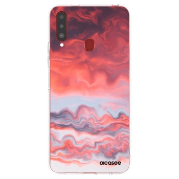 Picasee silikónový prehľadný obal pre Samsung Galaxy A20s - Sunset