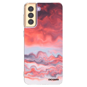 Picasee silikónový prehľadný obal pre Samsung Galaxy S21+ 5G G996F - Sunset
