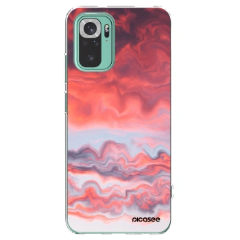 Picasee silikónový prehľadný obal pre Xiaomi Redmi Note 10 Pro - Sunset
