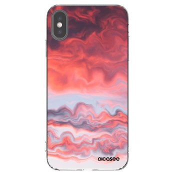 Picasee silikónový prehľadný obal pre Apple iPhone XS Max - Sunset