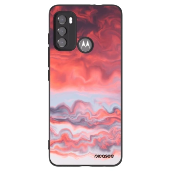 Picasee silikónový čierny obal pre Motorola Moto G60 - Sunset