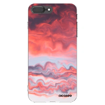 Picasee silikónový prehľadný obal pre Apple iPhone 8 Plus - Sunset