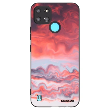 Picasee silikónový čierny obal pre Realme C21Y - Sunset