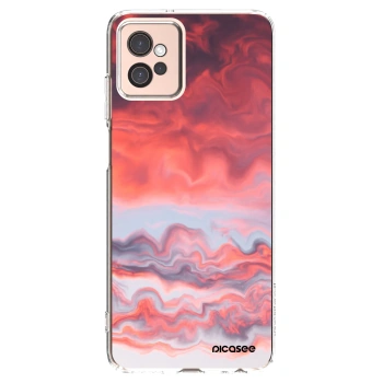 Picasee silikónový prehľadný obal pre Motorola Moto G32 - Sunset