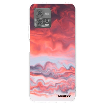 Picasee silikónový prehľadný obal pre Motorola Moto G72 - Sunset