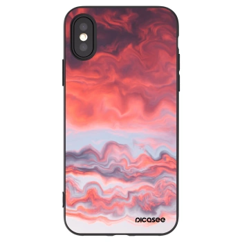 Picasee silikónový čierny obal pre Apple iPhone X/XS - Sunset