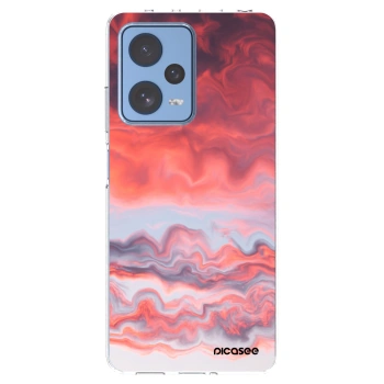 Picasee silikónový prehľadný obal pre Xiaomi Redmi Note 12 Pro 5G - Sunset